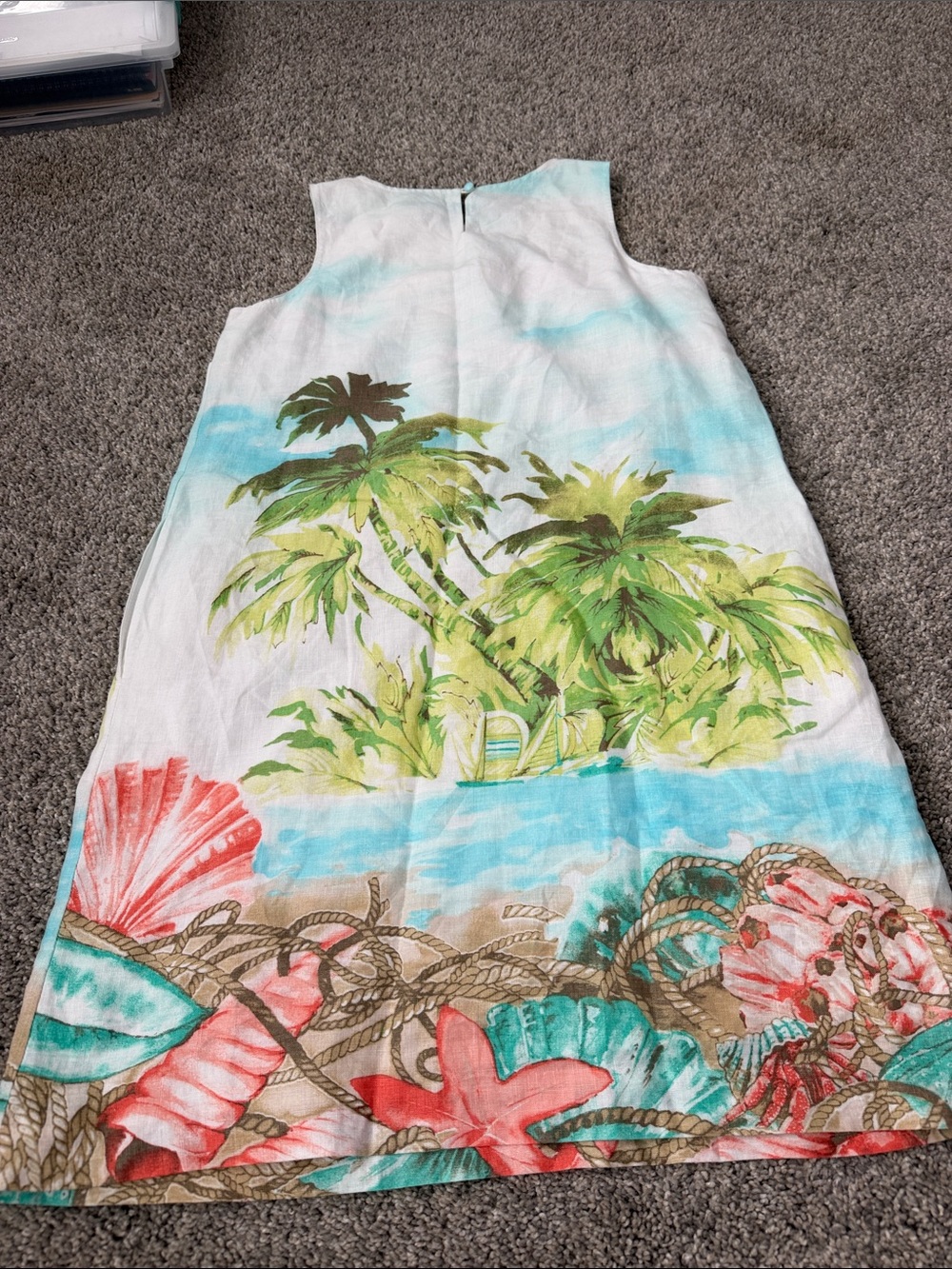 J Jill XSP V Neck Linen Dress, Lined, Exc.cond.! - Picture 7 of 7